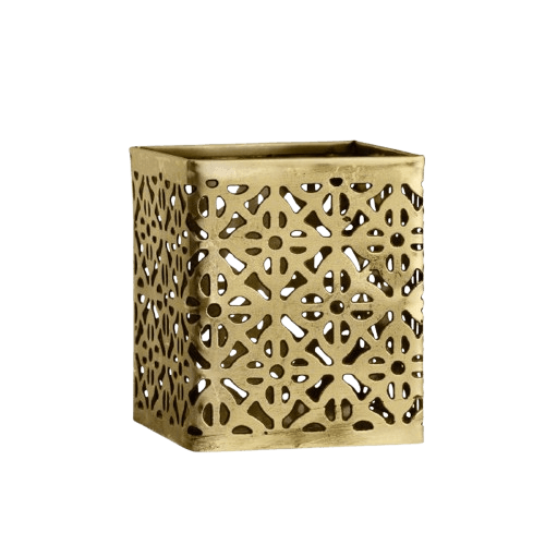 IRON CANDLE VOTIVE (GOLD)